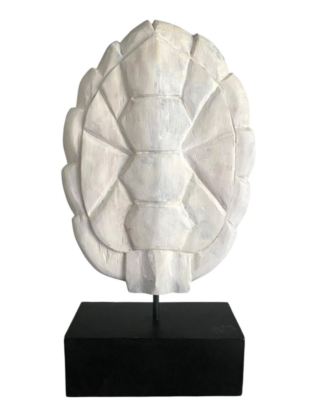 Wildwood Heritage Turtle Shell Sculpture Coastal Decor White